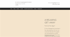 Desktop Screenshot of dnovo-massage.com